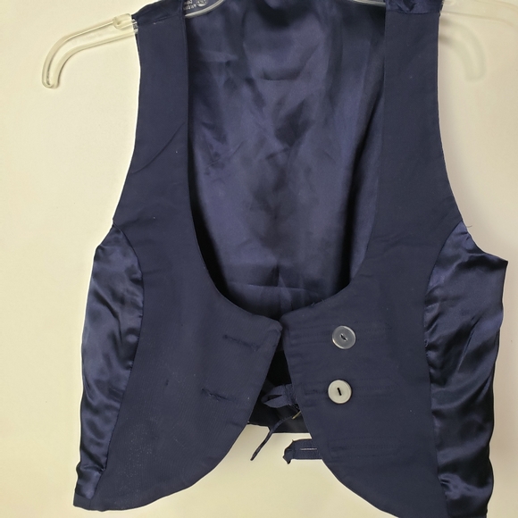 Jack by BB Dakota Military Costume Vest Navy Sz. S - Picture 5 of 8